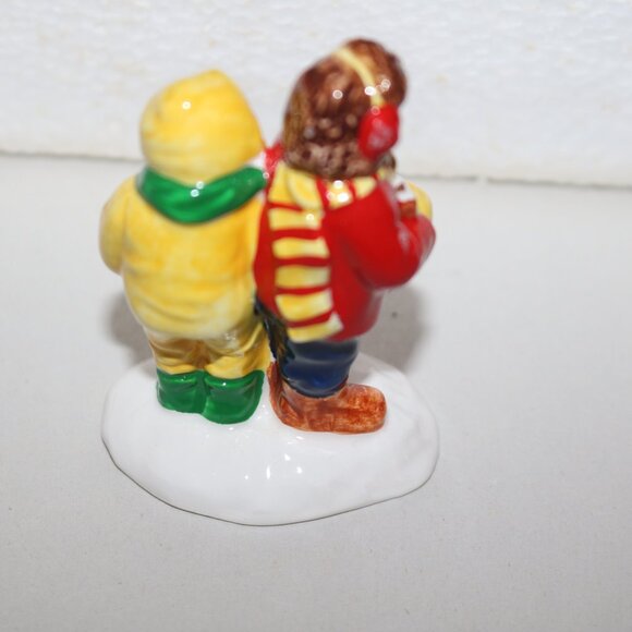 Department 56 Snow Village Safety Patrol set of 4 figures ceramic and porcelain - Picture 9 of 11